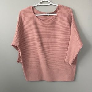 Pink Kismet sweater. Size S (would fit M as well) . 3 quarter length sleeves.